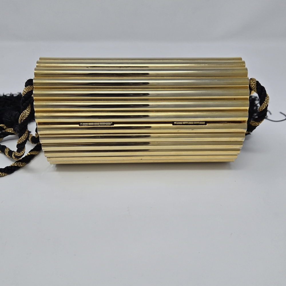 Saint Laurent RARE YSL Yves Opium Minaudiere Gold Bag Purse Clutch Vintage - Picture 10 of 17